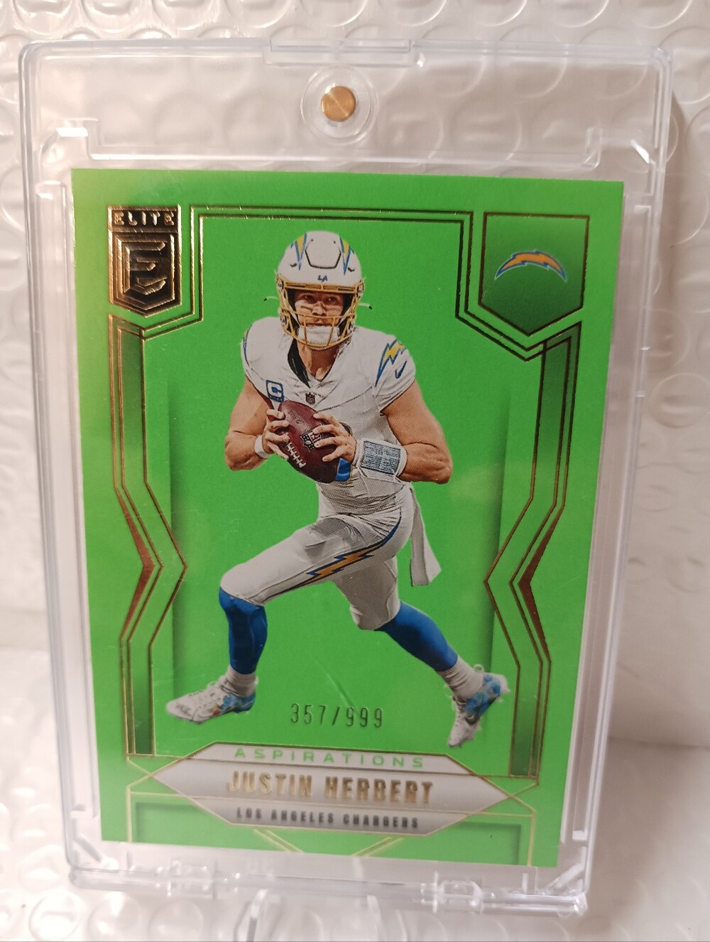 2025 LimeGreen Insert Panini Justin Herbert/999